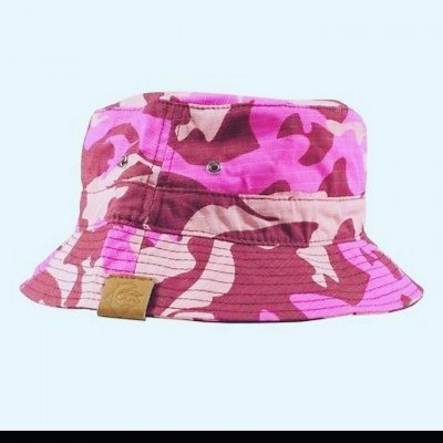 Pink Dolphin CAMO BUCKET Pink Maroon Camo 100% Cotton Bucket 's Hat  l/xl  eb-17402255